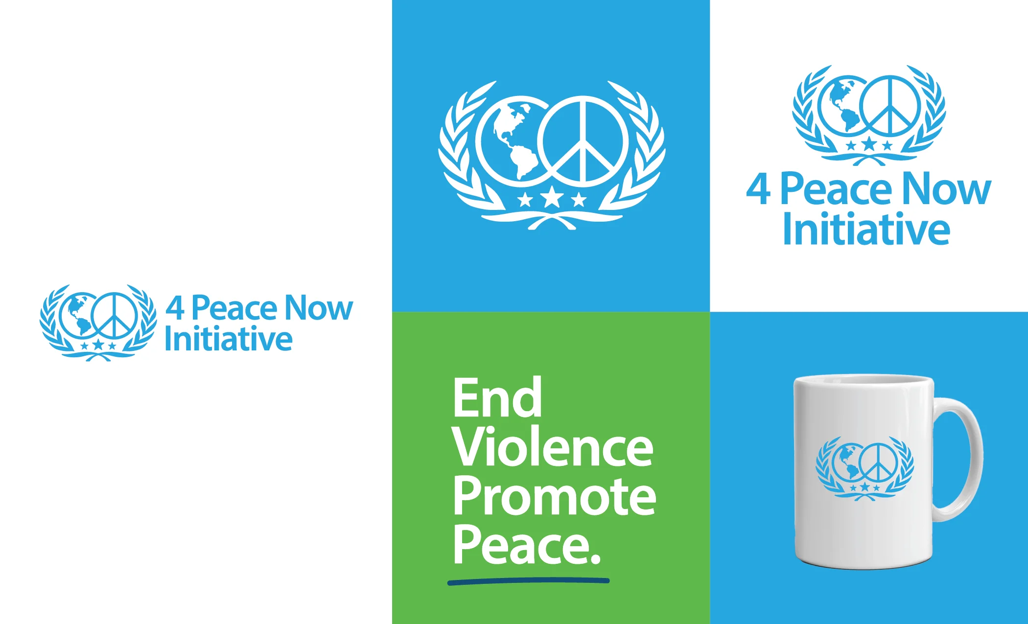 4 Peace Now Initiative Brand Board