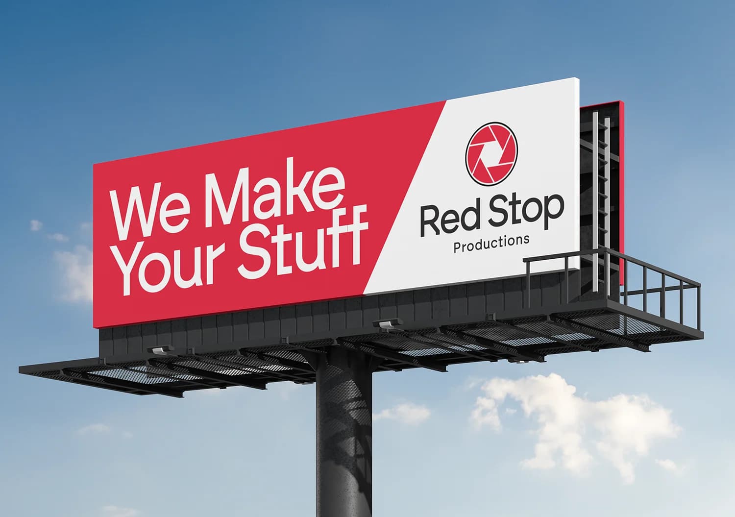 Red Stop Billboard