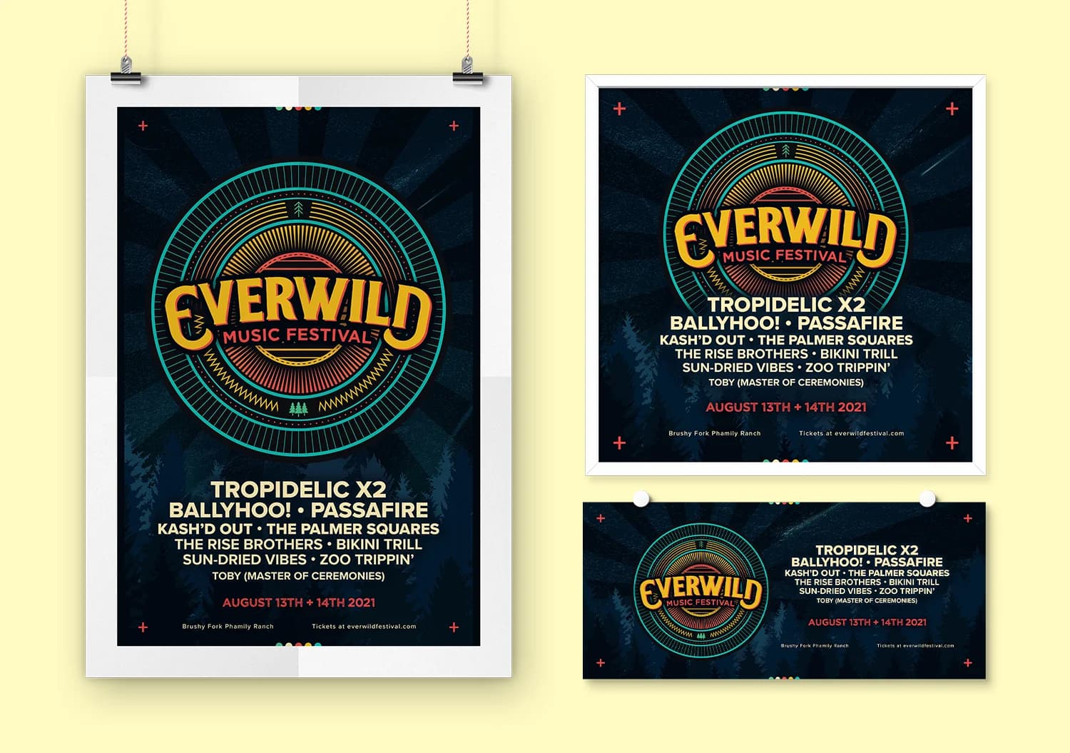 Everwild Music Festival Branding