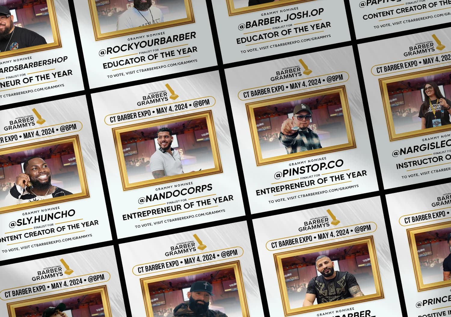 CT Barber Expo Barber Grammys Nominees