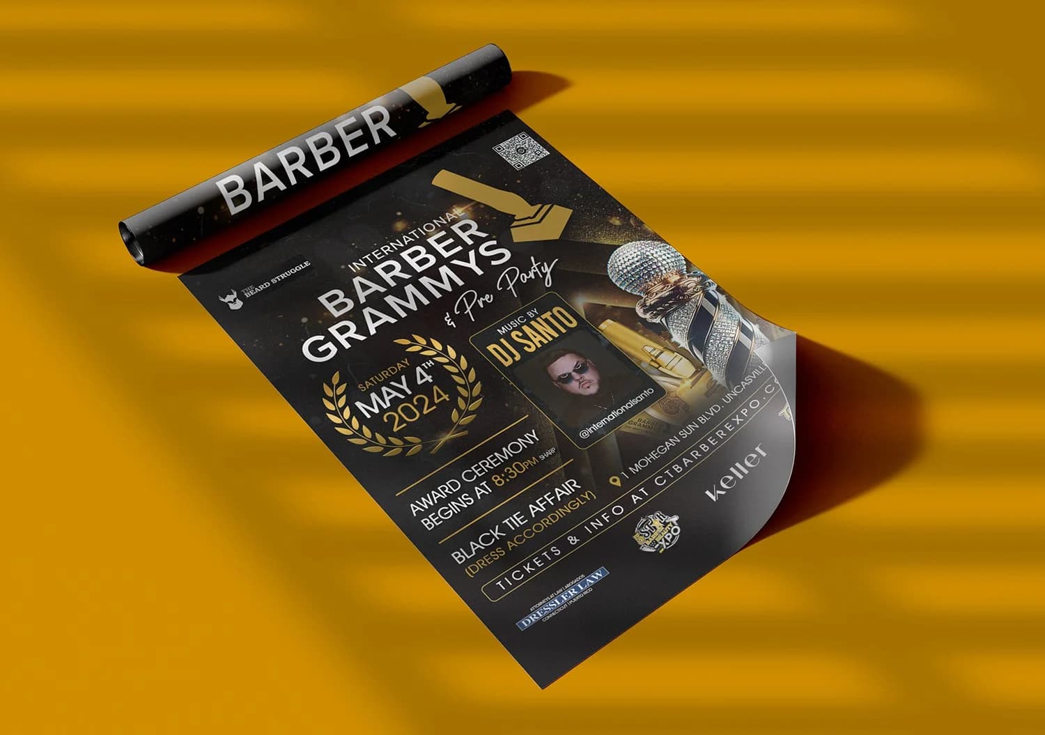 CT Barber Expo Barber Grammys Poster
