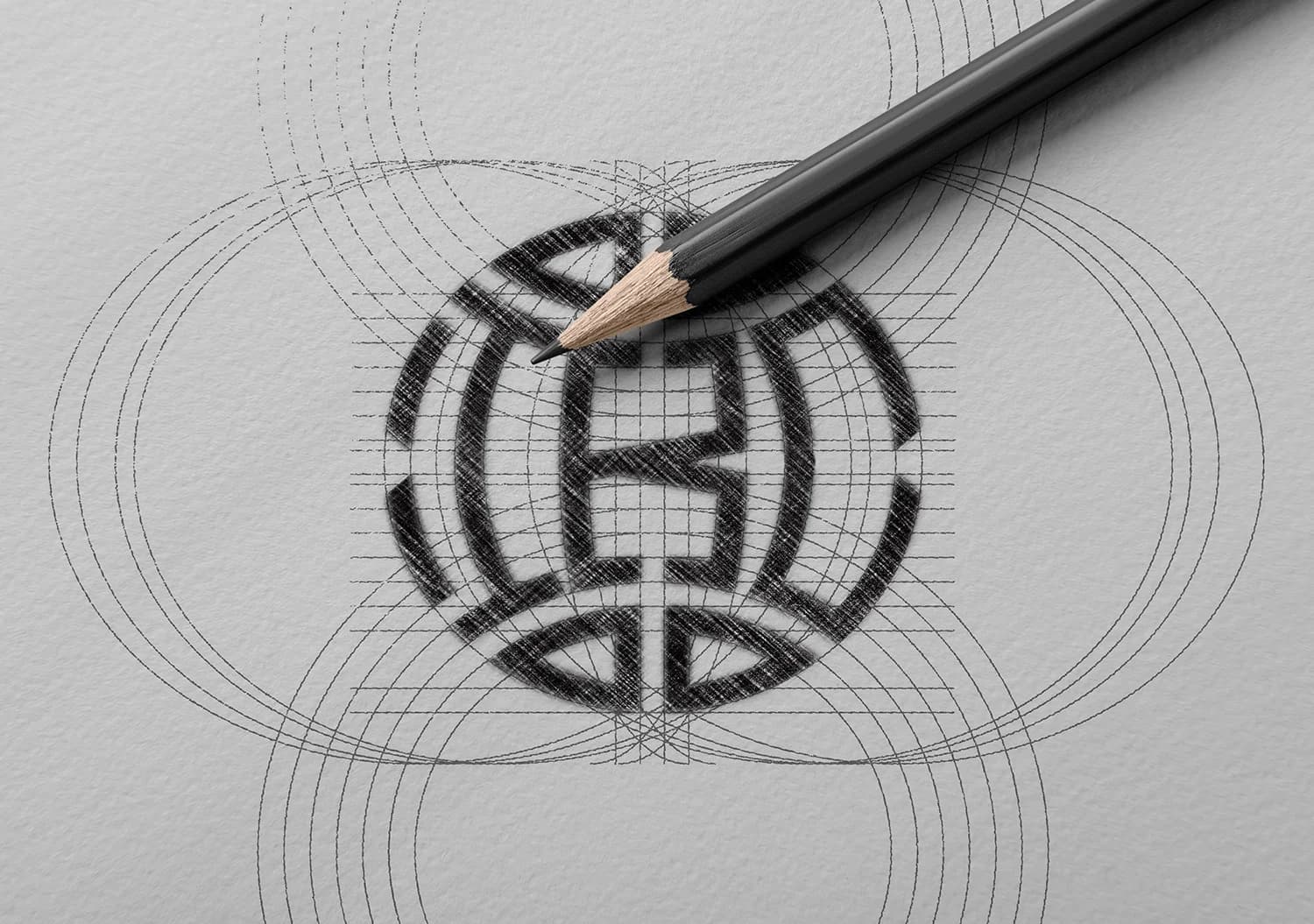International Barber College Logo Construction