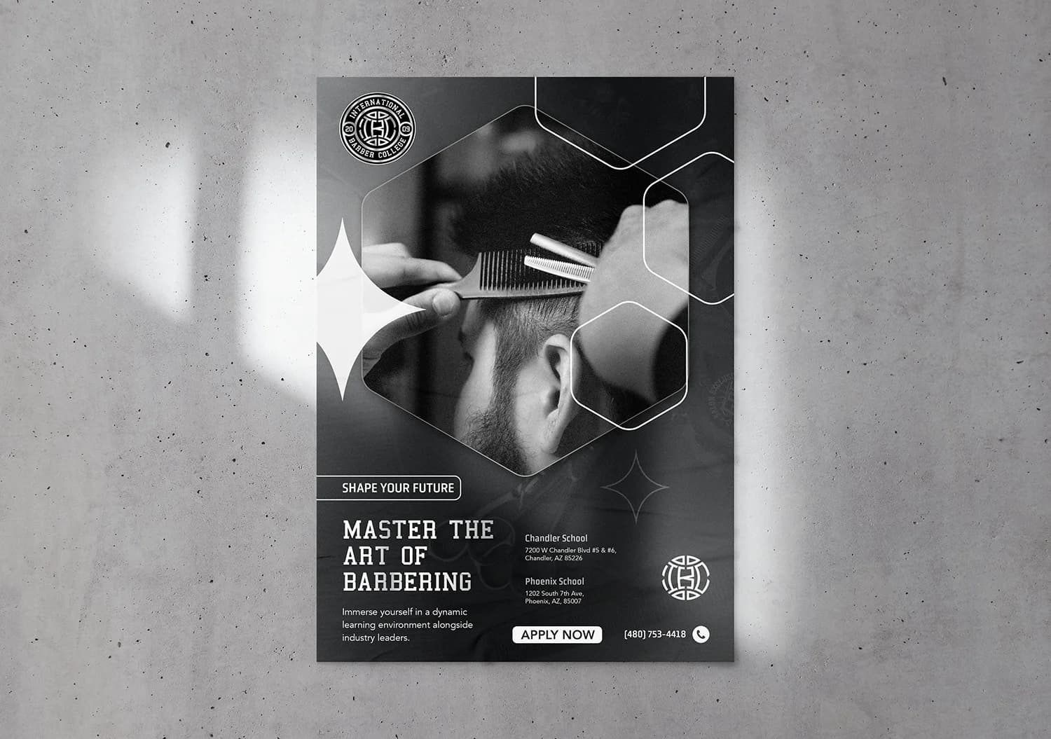 International Barber College Poster