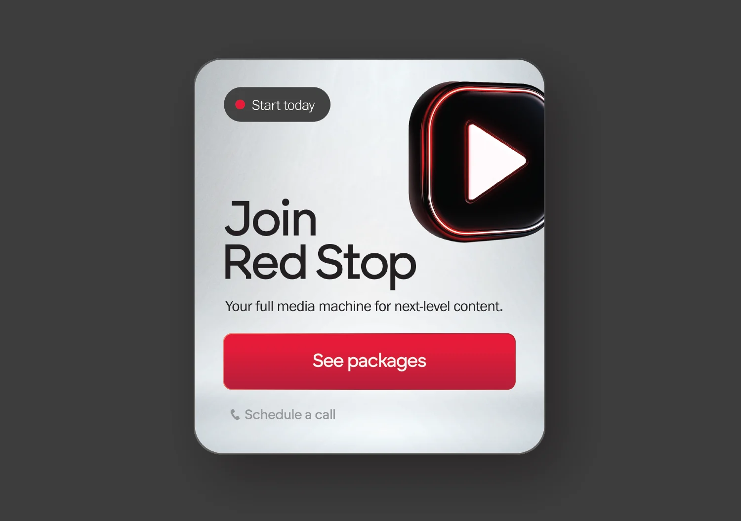 Red Stop Onboarding Block