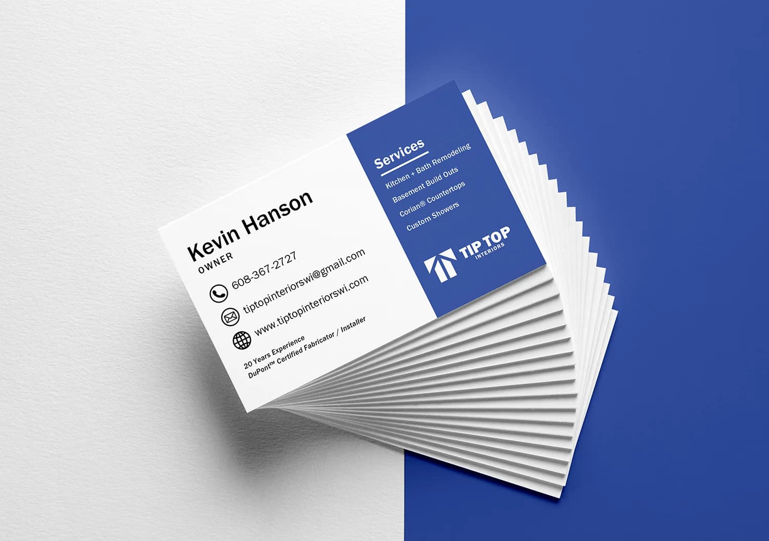 Tip Top Interiors Business Card