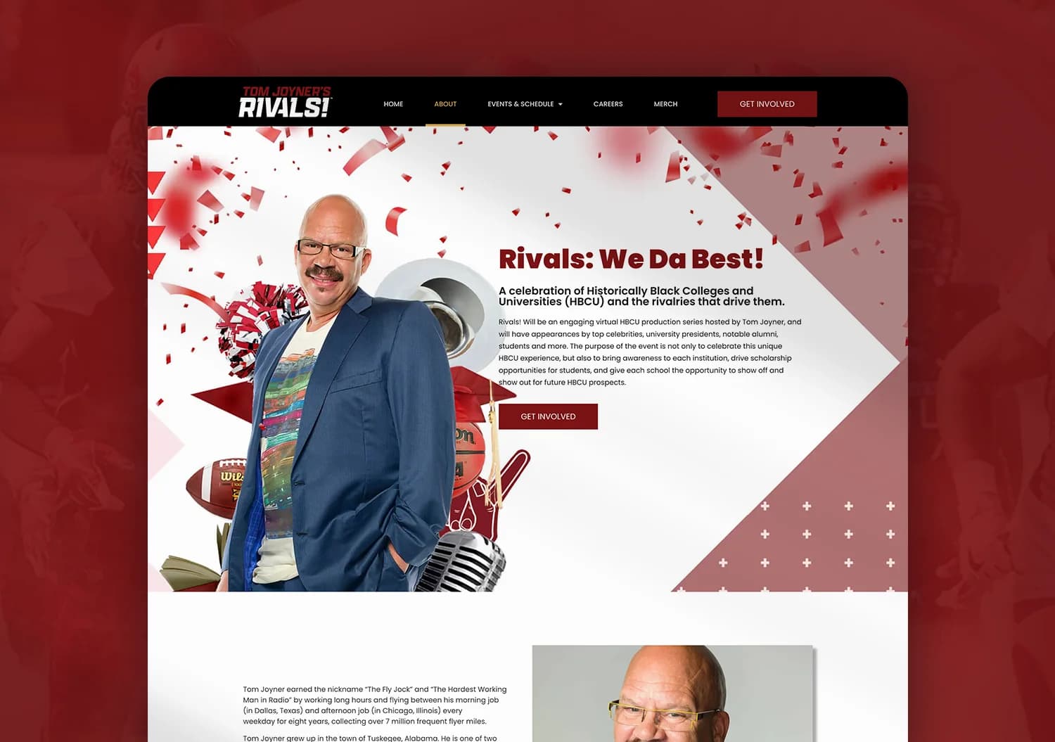 Tom Joyner's Rivals! Website Design