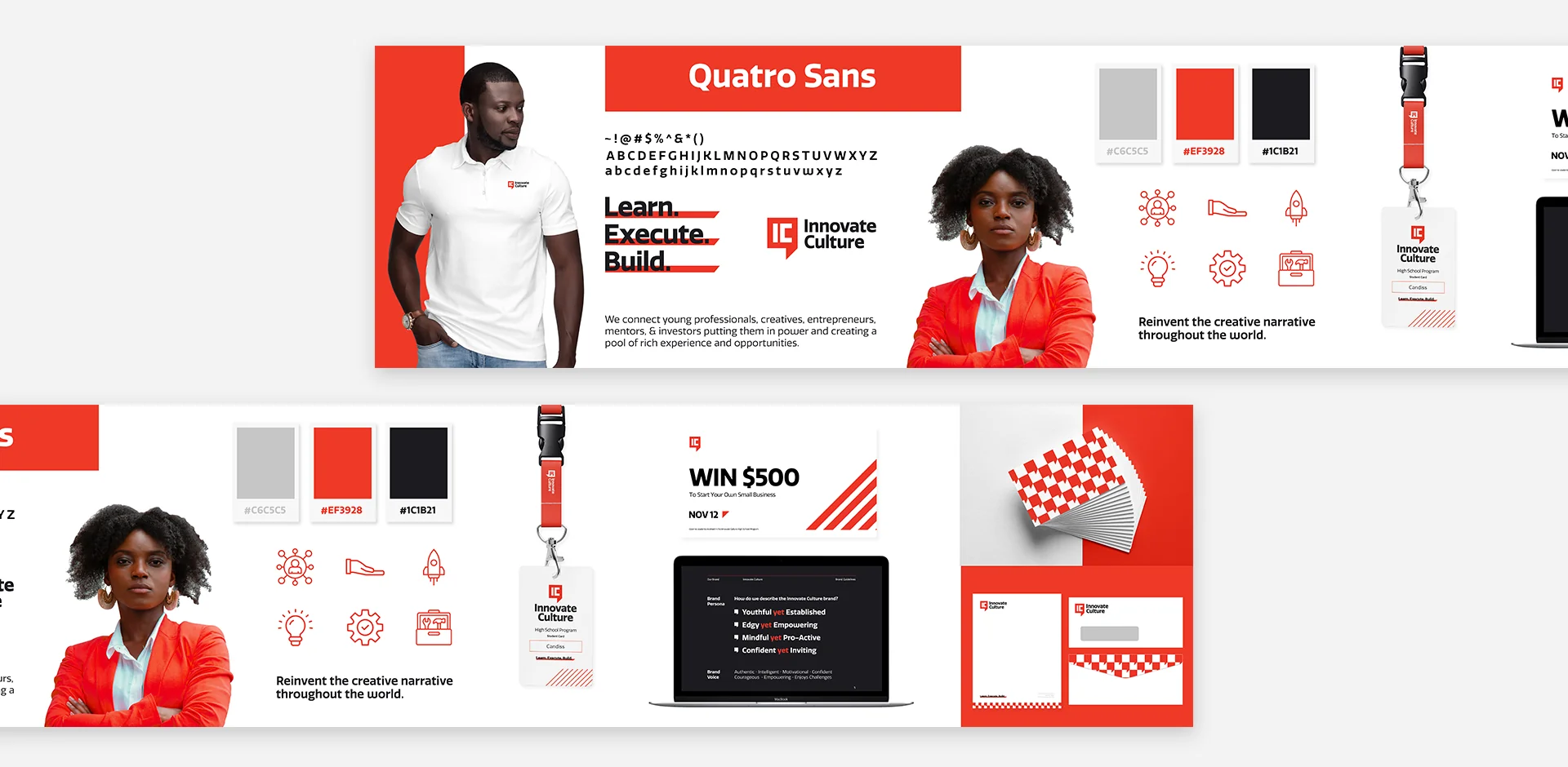 Startup brand identity stylescape created by FocalFuse