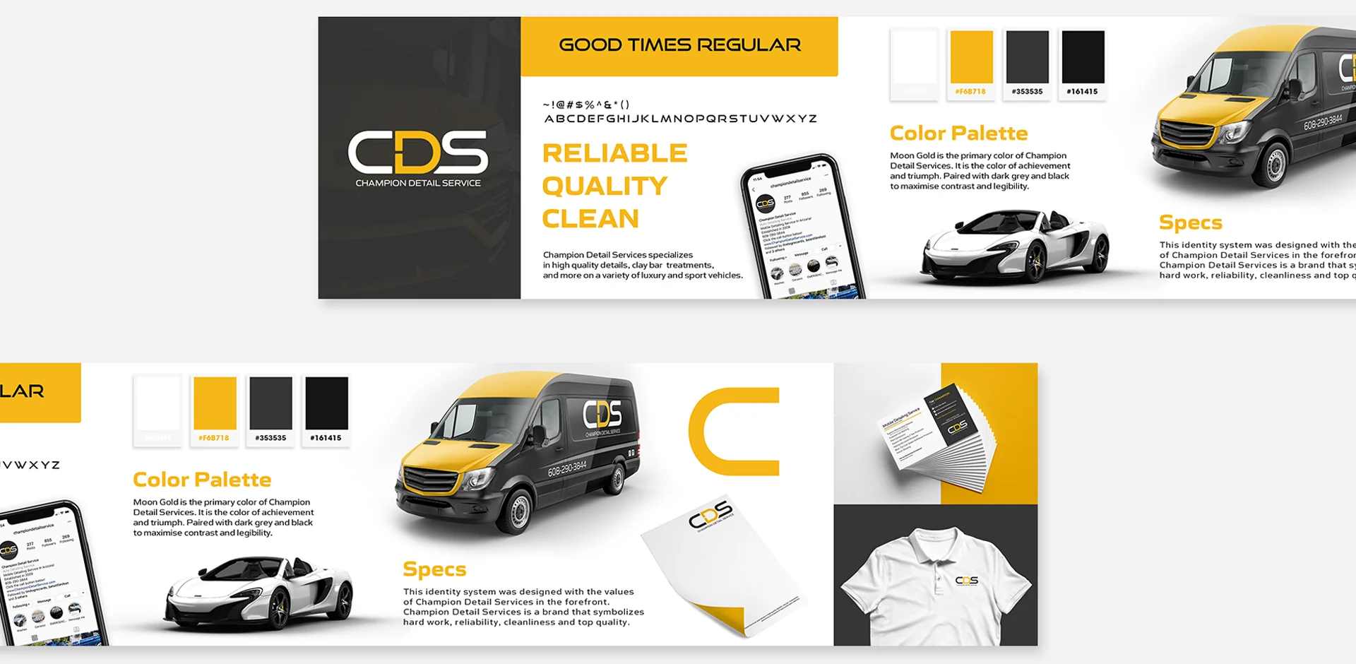 Examples of small-business brand identity design