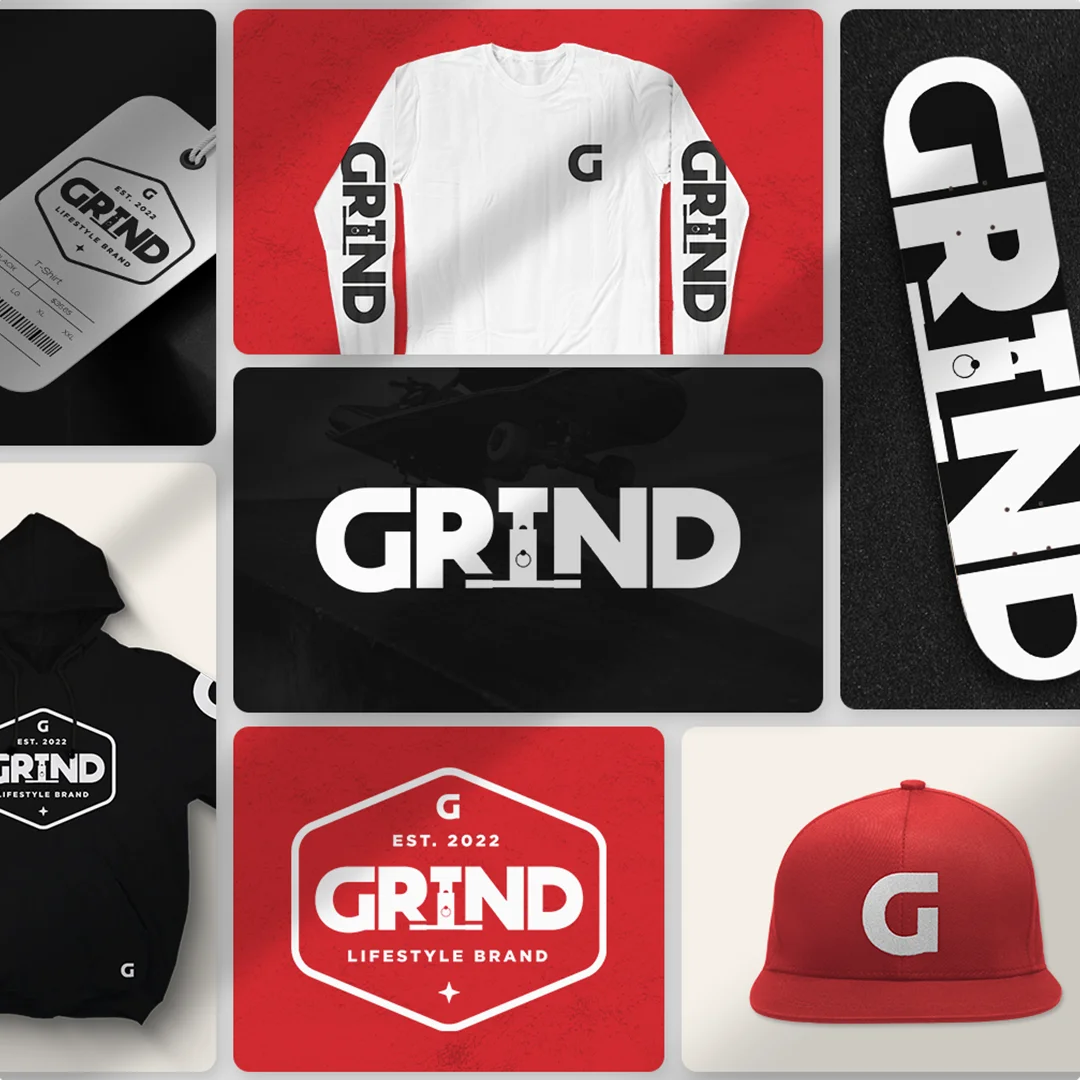Grind Brand — Identity Design & Collateral