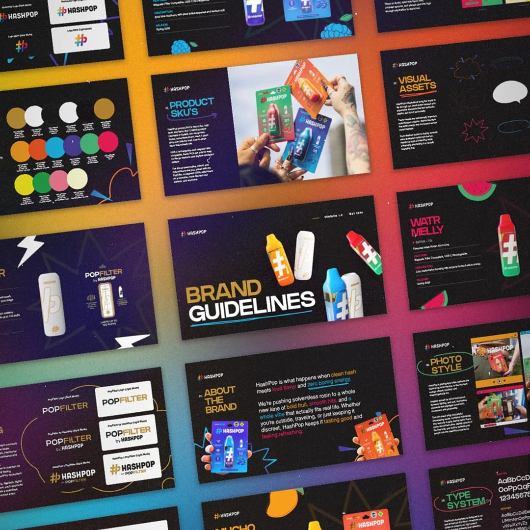 HashPop — Identity Design & Brand Guidelines